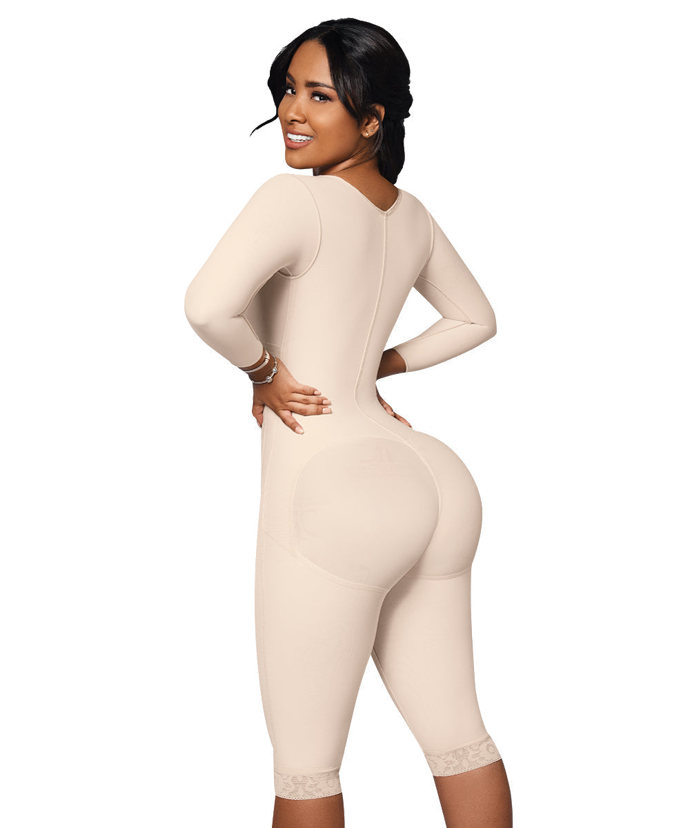 Faja postquirúrgica cuerpo completo: Moldeado torso a piernas: Ideal 'para uso diario y postparto ( Ref. O-102 )