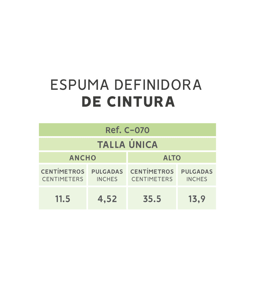 Definidor de Cintura Postquirúrgico: Moldea la Cintura y evita acumulación de líquidos ( Ref. C-070 )